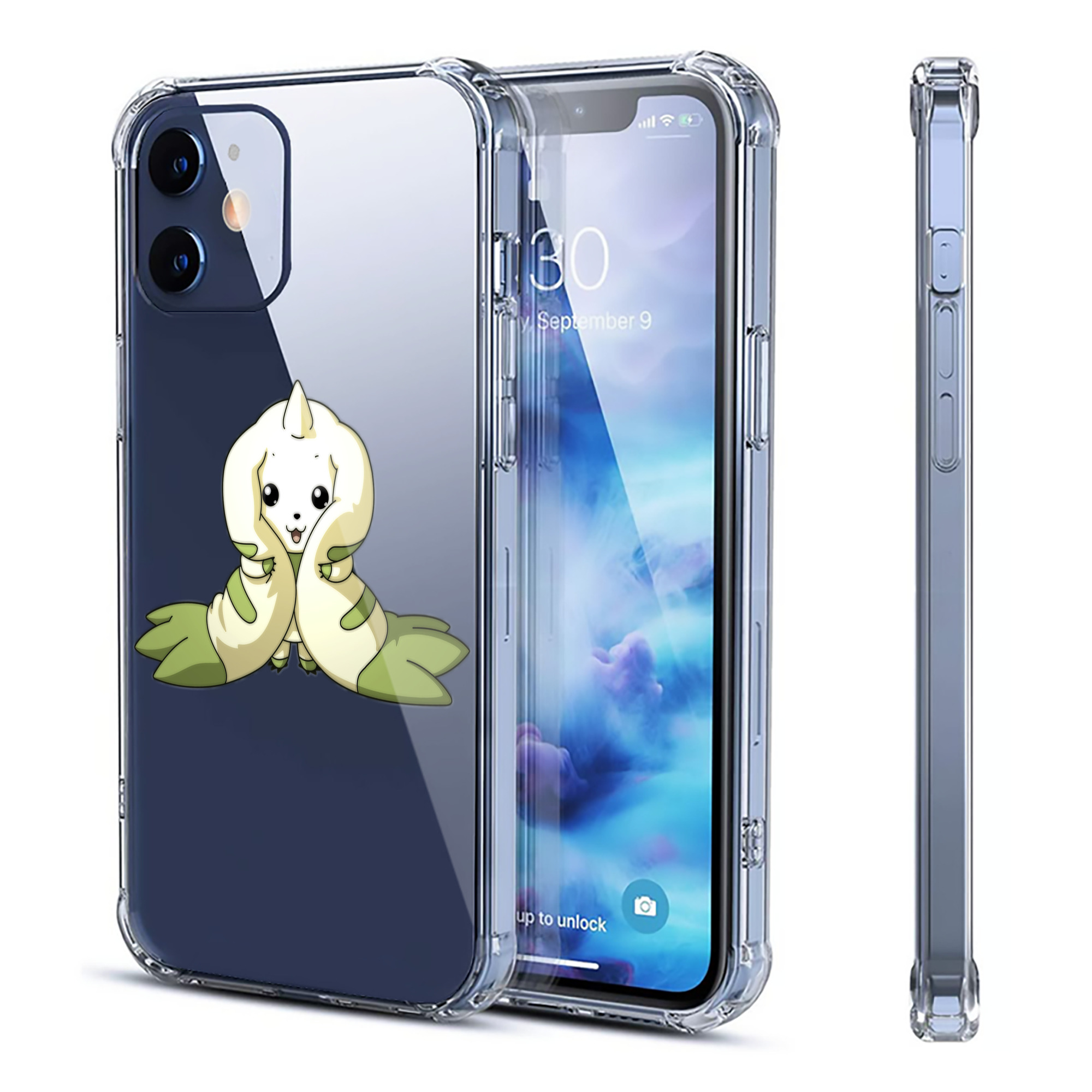 （画像用） Digimon デジタルモンスター/デジモン 【iPhone 12シリーズ対応】透明スマホケース（クリアソフトケース）
